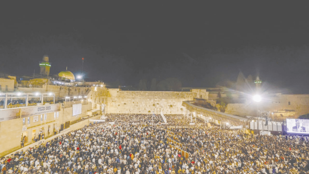 Western Wall, Neilah Service 2024.  Jerusalem Post
